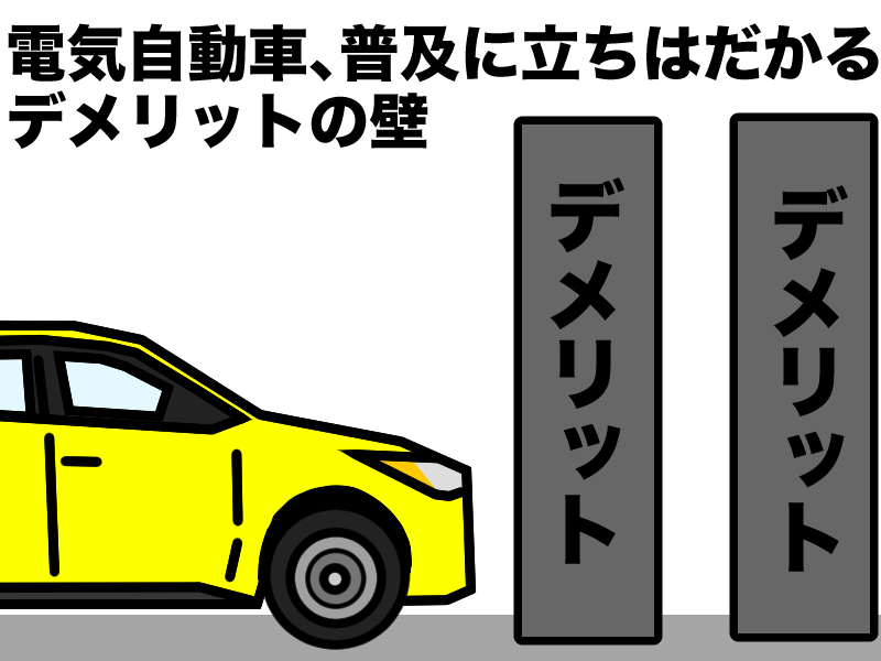 日本において電気自動車普及に立ちはだかるデメリットの壁